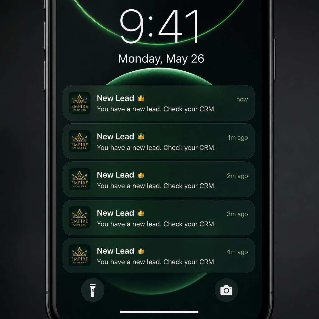Lead Notification Screenshot